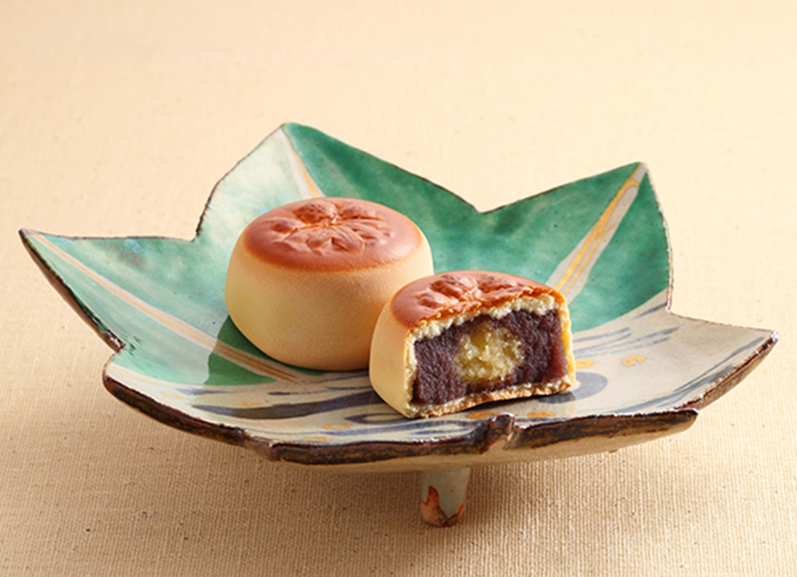 Manju traditional Japanese red bean cake