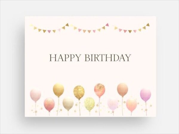 Greeting card Happy Birthday