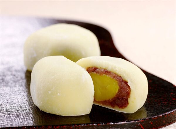 kuri daifuku red bean rice cake with chestnut