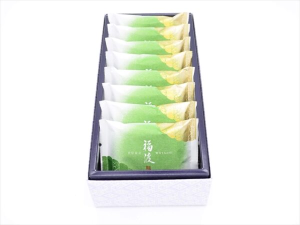 matcha senbei 8 pieces box