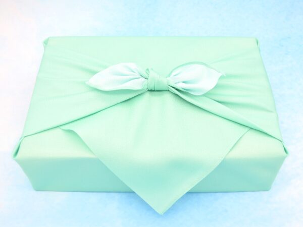 furoshiki japanese wrapping cloth light blue