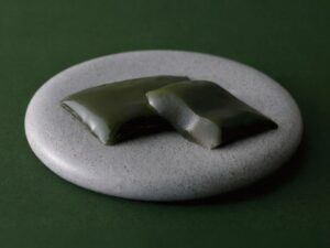 NEW】MATCHA WARABI MOCHI | Green peach mochi | K. Minamoto